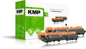 2 Tonerkartuschen ersetzen Brother TN-242BK, KMP B-T57D Toner schwarz