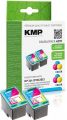 2 Tintenpatronen ersetzen HP344, C9363EE, KMP H27D HC Color Druckerpatronen